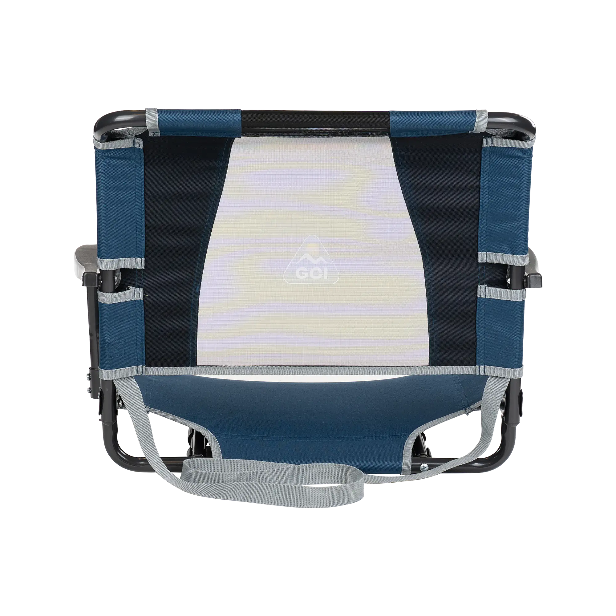 Secure-Hook Big Comfort Stadium Chair with Armrests - Choice 465 - Bleacher-Friendly Stadium Chair with Back Support Detail