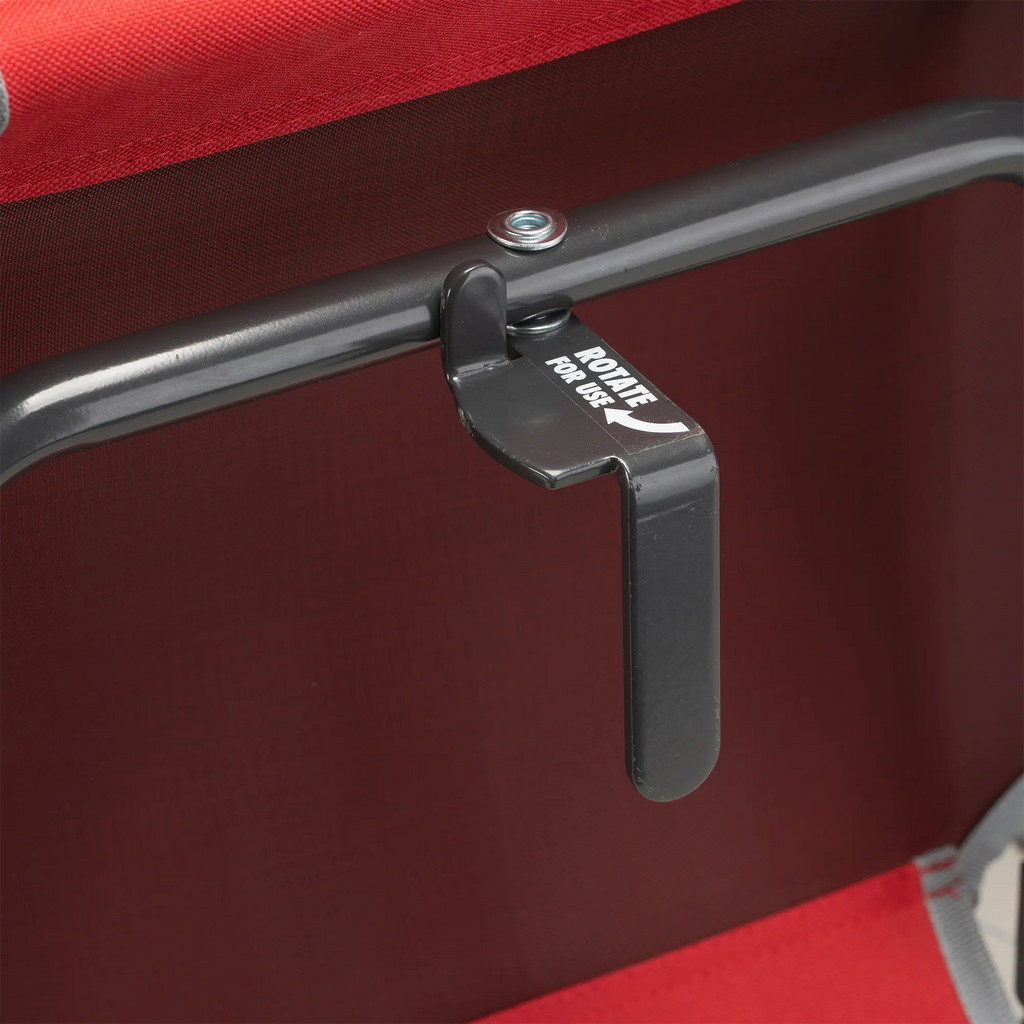 Secure-Hook Big Comfort Stadium Chair with Armrests - Choice 465 - Bleacher-Friendly Stadium Chair with Back Support Detail