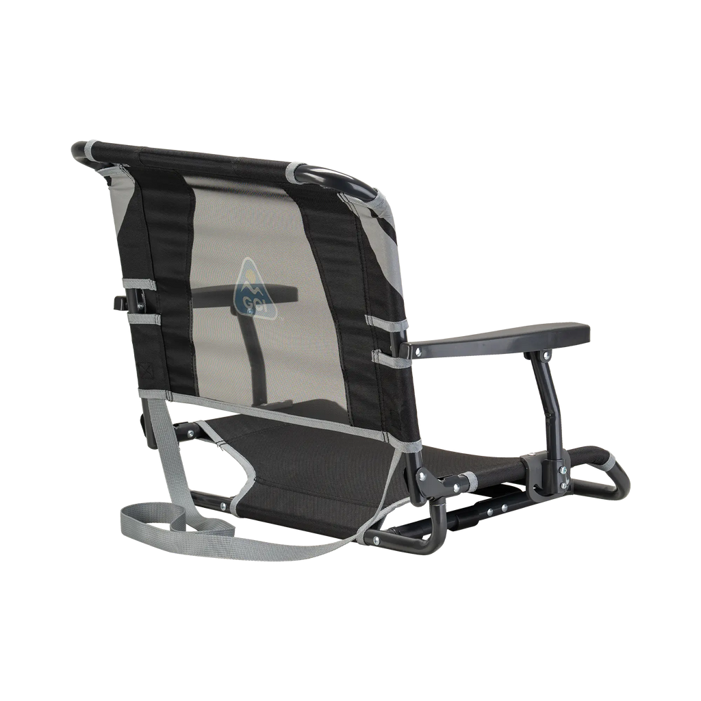 Secure-Hook Big Comfort Stadium Chair with Armrests - Choice 465 - Bleacher-Friendly Stadium Chair with Back Support Detail
