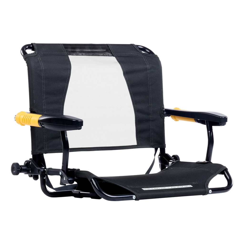 Premium All-Weather Stadium Rock-Cliner - Choice 540 - RoadTrip Rocker Smooth Motion Camp Chair - Dark Charcoal