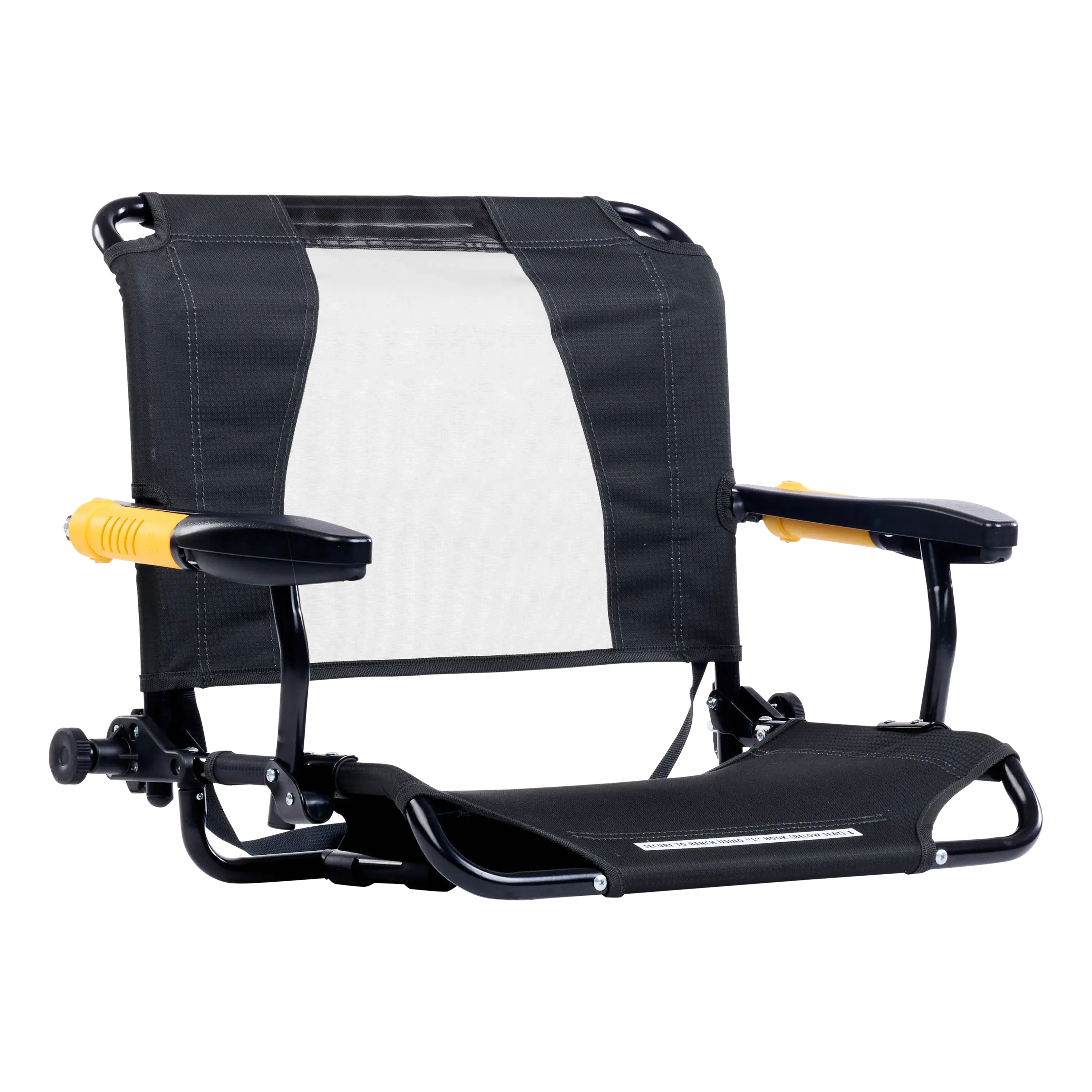 Premium All-Weather Stadium Rock-Cliner - Choice 540 - RoadTrip Rocker Smooth Motion Camp Chair - Dark Charcoal