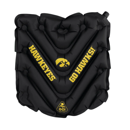 Ergonomic Back-Support College V Seat Inflatable Stadium Cushion - Iowa Hawkeyes - Choice 157 - Ergonomic Portable Stadium Seat for Sports Events - Default Title