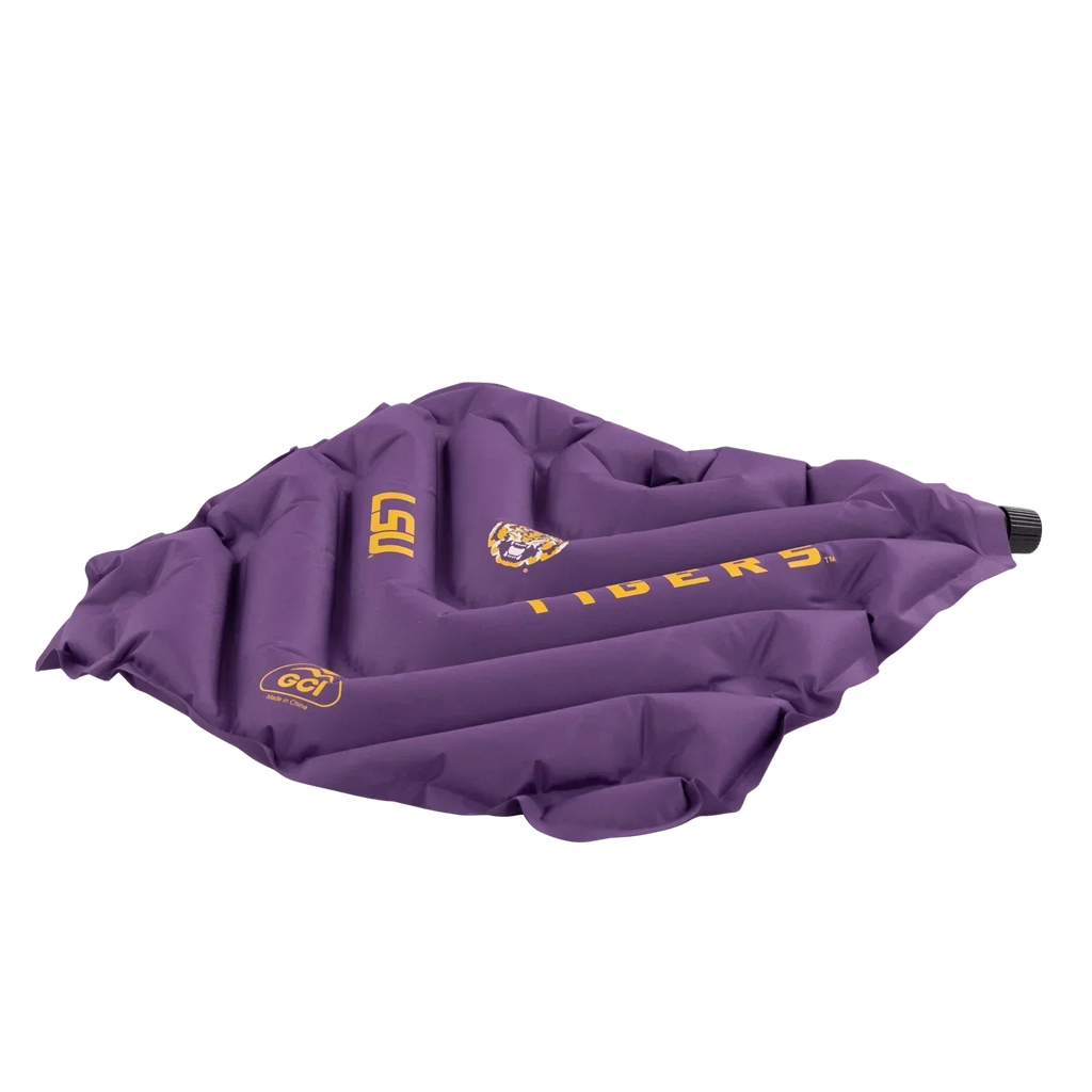 Ultra-Lightweight College V Seat Inflatable Stadium Cushion - LSU Tigers - Choice 762 - Bleacher-Friendly Stadium Chair with Back Support Detail
