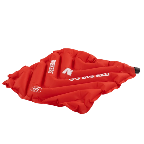 Bleacher-Friendly College V Seat Inflatable Stadium Cushion - Nebraska Cornhuskers - Choice 277 - Bleacher-Friendly Stadium Chair with Back Support Detail