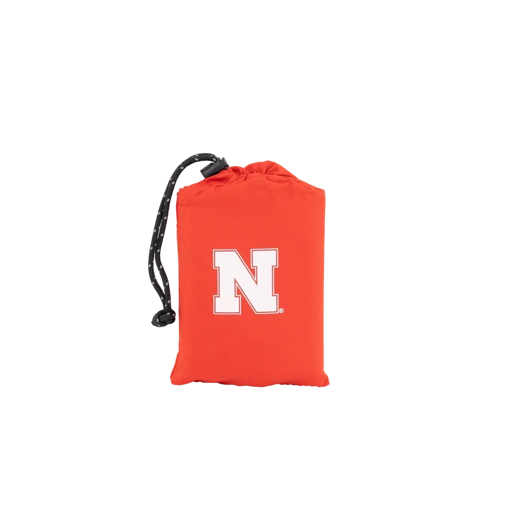 Bleacher-Friendly College V Seat Inflatable Stadium Cushion - Nebraska Cornhuskers - Choice 277 - Bleacher-Friendly Stadium Chair with Back Support Detail