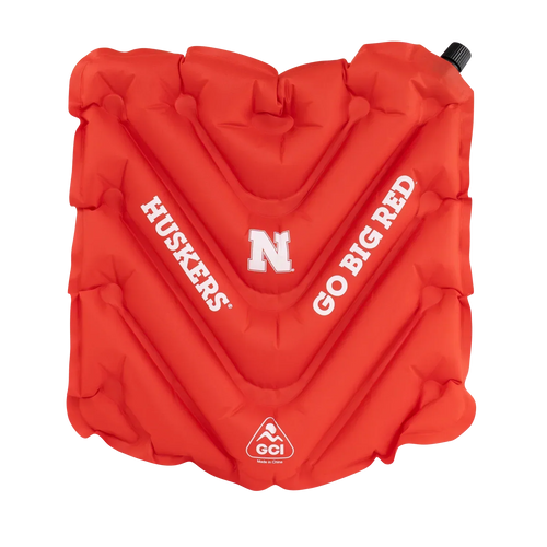 Bleacher-Friendly College V Seat Inflatable Stadium Cushion - Nebraska Cornhuskers - Choice 277 - Bleacher-Friendly Stadium Chair with Back Support - Default Title
