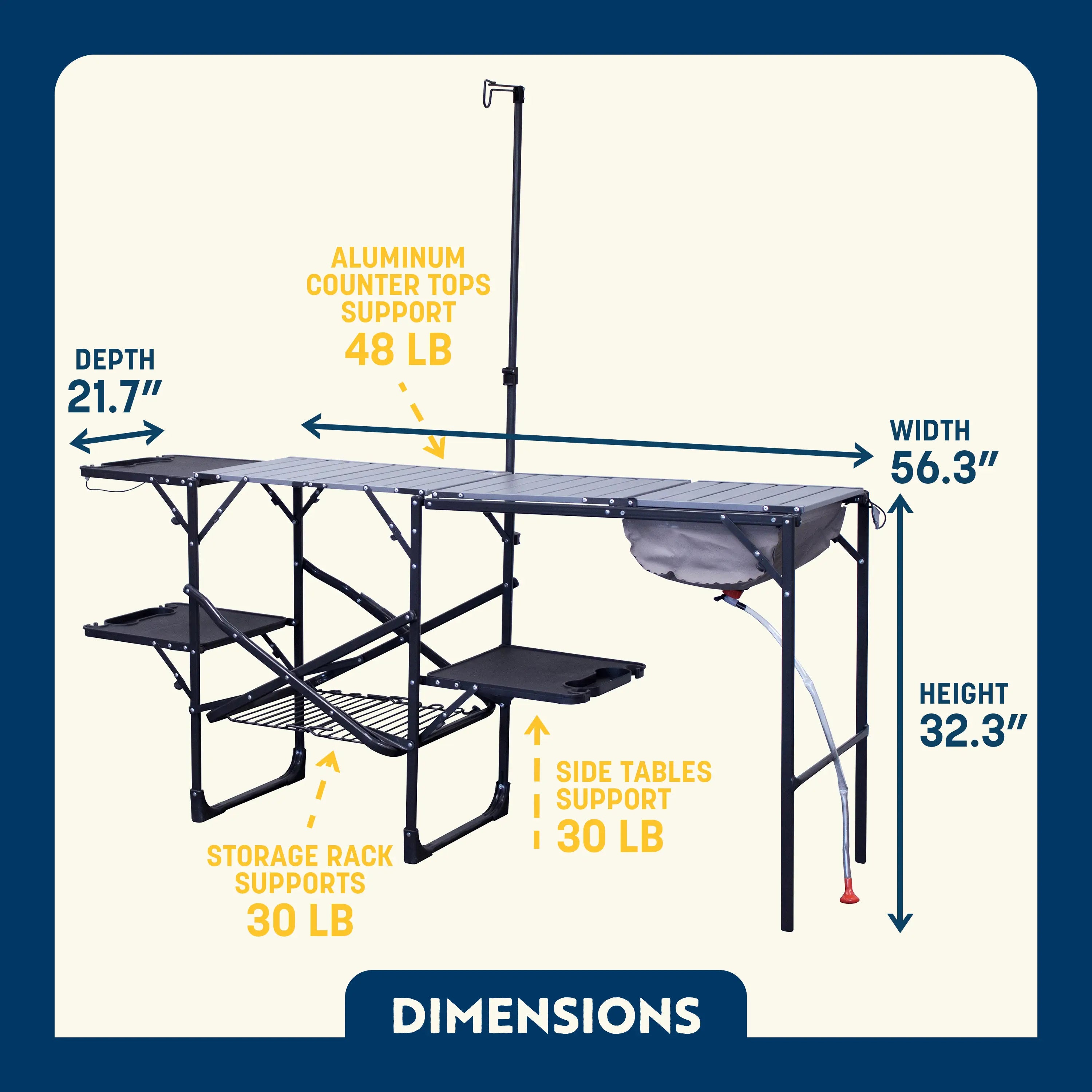 Compact Grilling Master Cook Station - Choice 171 - Heat-Resistant Over-Fire Grill Rack for Camping Detail