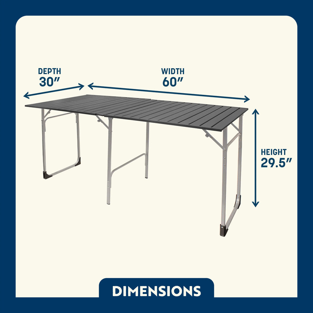 Slim-Fold Slim-Fold Table XL - Choice 651 - Slim-Fold Outdoor Cook Station with Storage Shelves Detail
