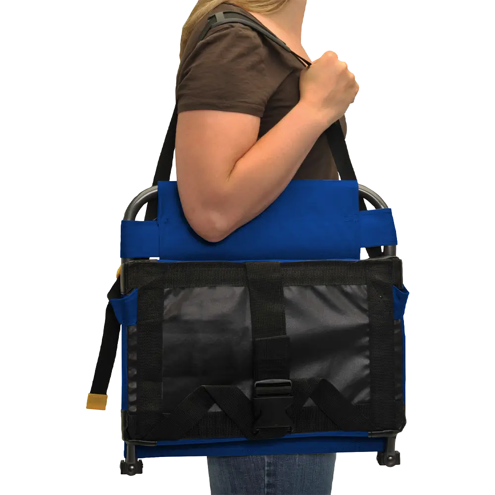 Secure-Hook BleacherBack - Choice 696 - Lightweight Folding Bleacher Chair with Cushioning Detail