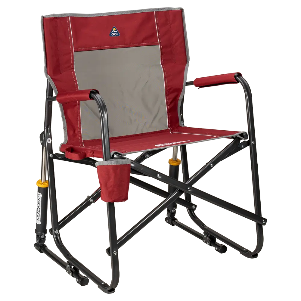Patented Spring-Action Freestyle Rocker - Choice 711 - RoadTrip Rocker Smooth Motion Camp Chair - Cinnamon