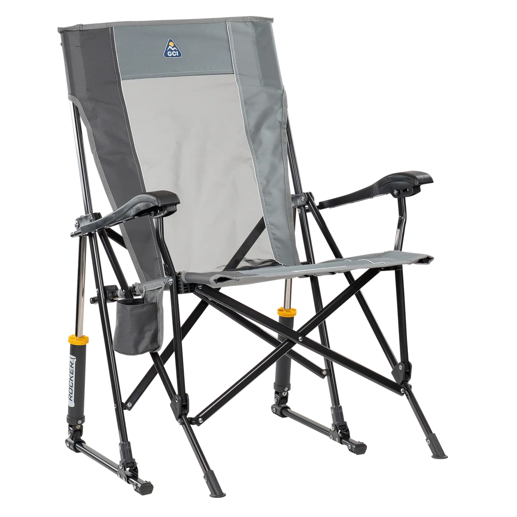 Smooth Motion RoadTrip Rocker - Choice 855 - RoadTrip Rocker Smooth Motion Camp Chair - Mercury Gray