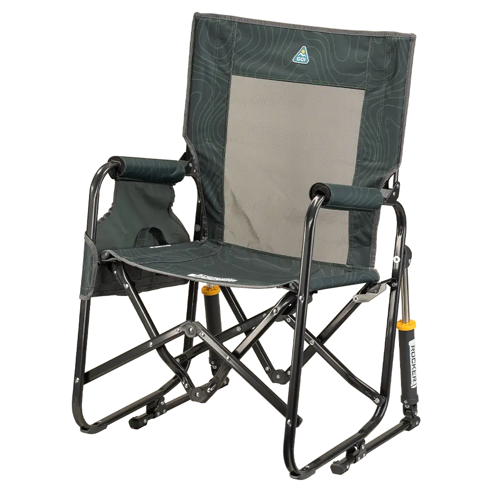 Smooth Motion Stowaway Rocker - Choice 794 - Freestyle Rocker Portable Outdoor Folding Chair Detail