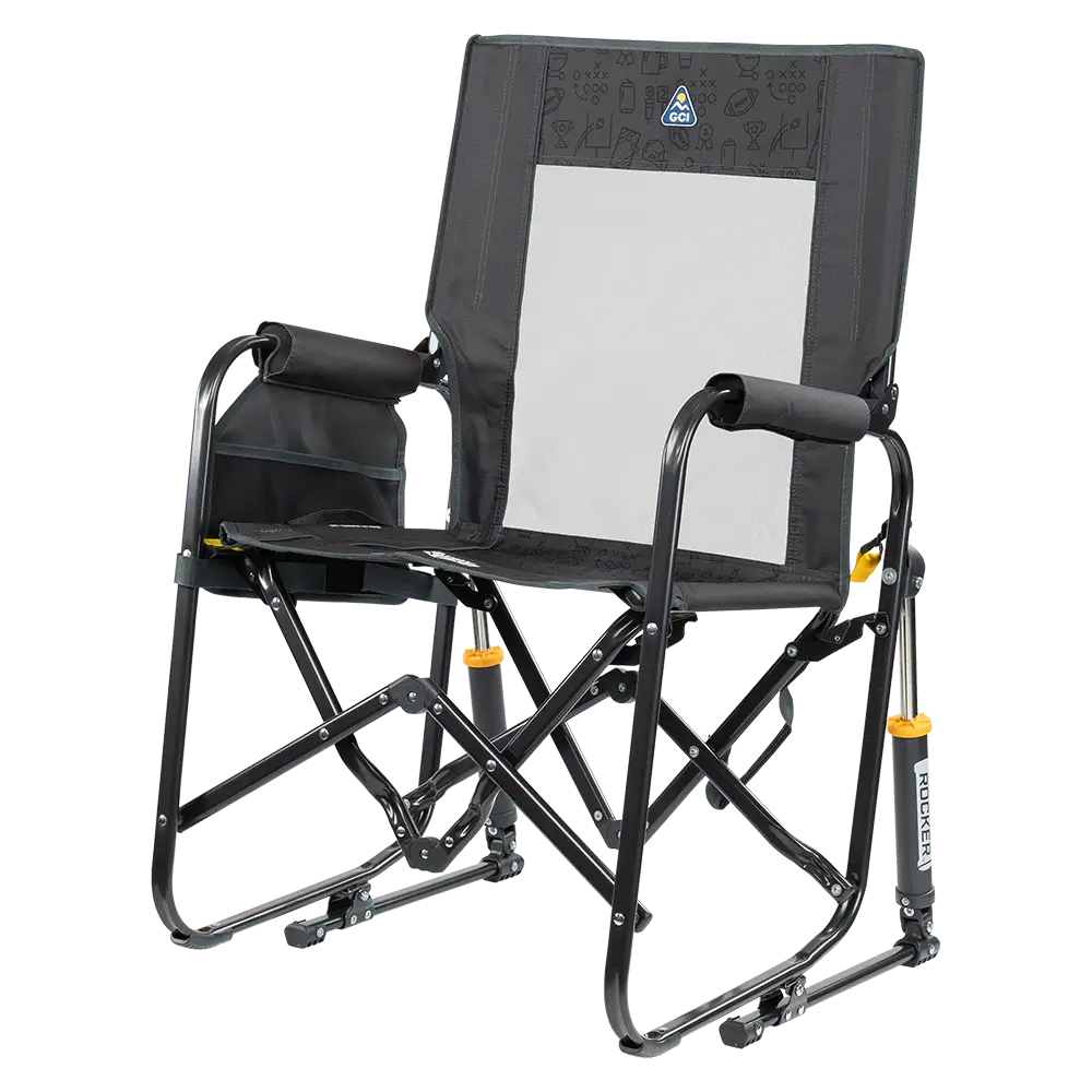Smooth Motion Stowaway Rocker - Choice 794 - Freestyle Rocker Portable Outdoor Folding Chair Detail