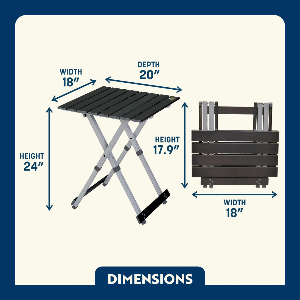 Multi-Functional Cook Compact Camp Table 20 - Choice 513 - Master Outdoor Kitchen Station for Tailgating & BBQ Detail