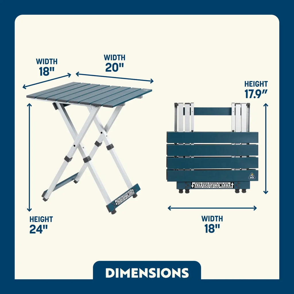 Multi-Functional Cook Compact Camp Table 20 - Choice 513 - Master Outdoor Kitchen Station for Tailgating & BBQ Detail