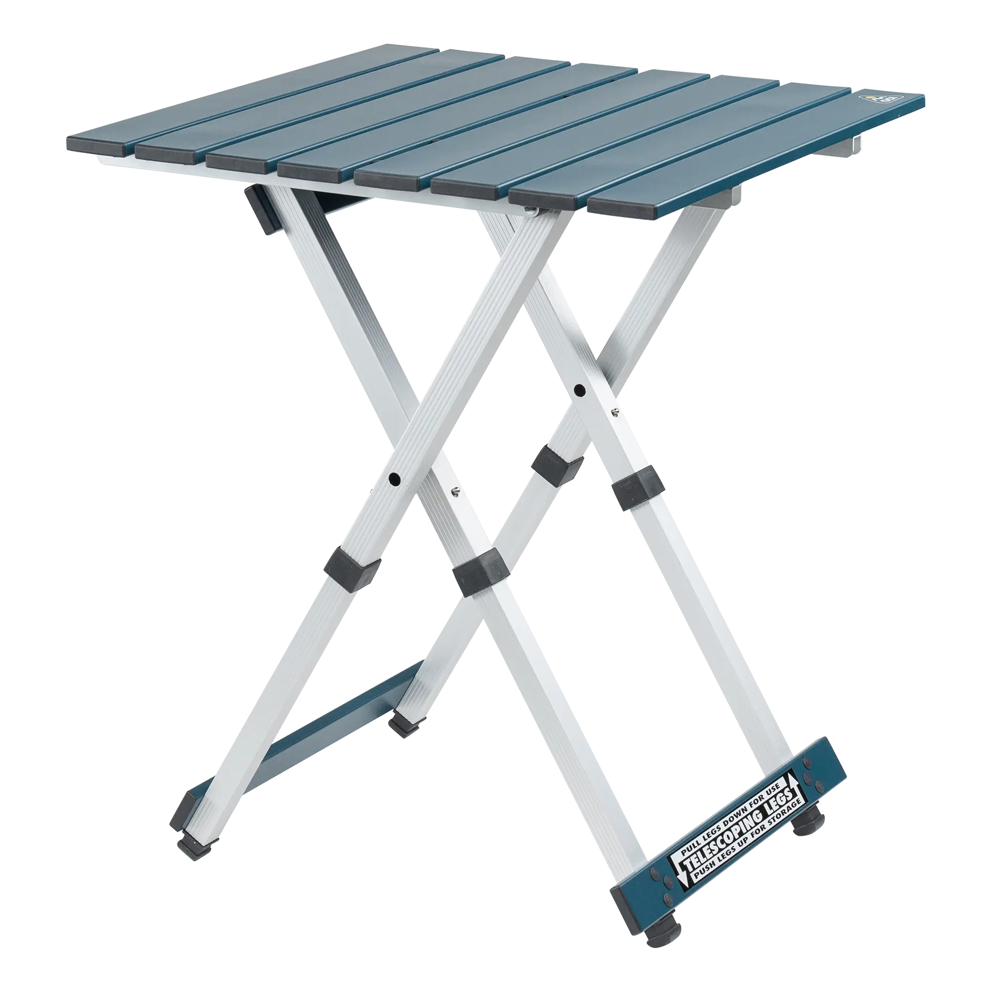 Multi-Functional Cook Compact Camp Table 20 - Choice 513 - Master Outdoor Kitchen Station for Tailgating & BBQ - Teal
