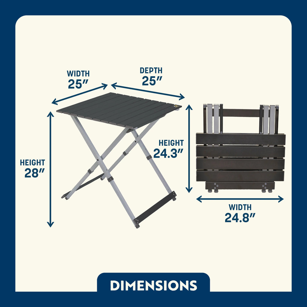 Heat-Resistant Compact Camp Table 25 - Choice 214 - Multi-Functional Heavy-Duty Grilling Table Counter Detail