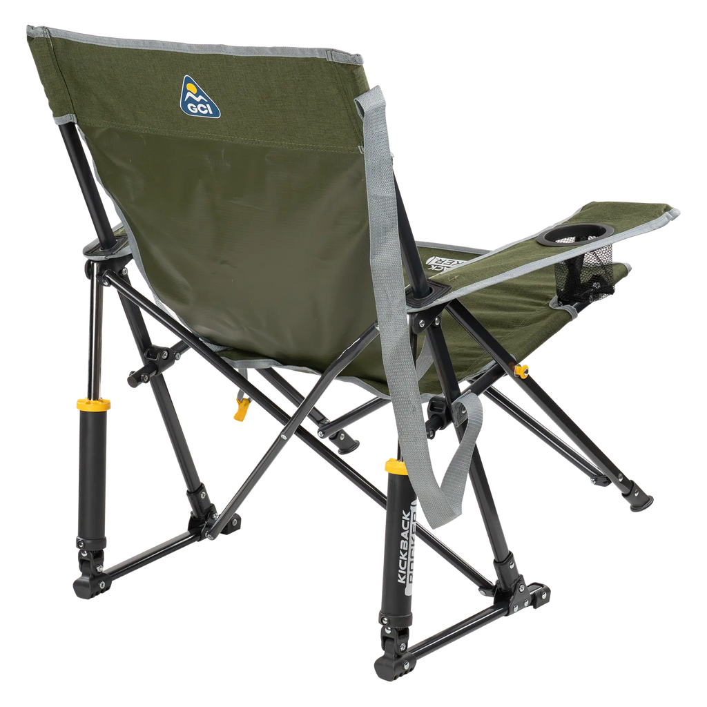 Premium All-Weather Kickback Rocker - Choice 345 - Freestyle Rocker Portable Outdoor Folding Chair Detail
