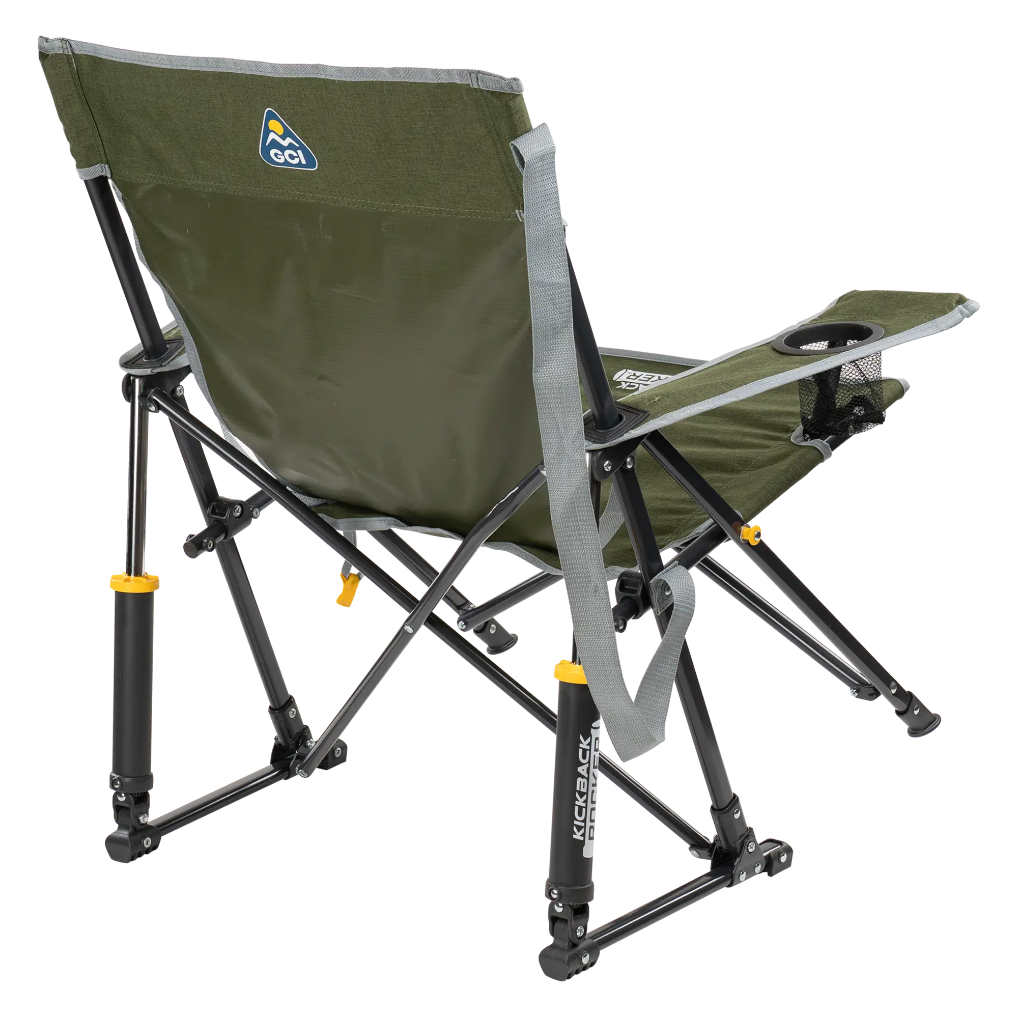 Premium All-Weather Kickback Rocker - Choice 345 - Freestyle Rocker Portable Outdoor Folding Chair Detail