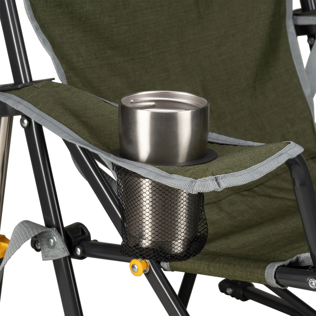 Premium All-Weather Kickback Rocker - Choice 345 - Freestyle Rocker Portable Outdoor Folding Chair Detail