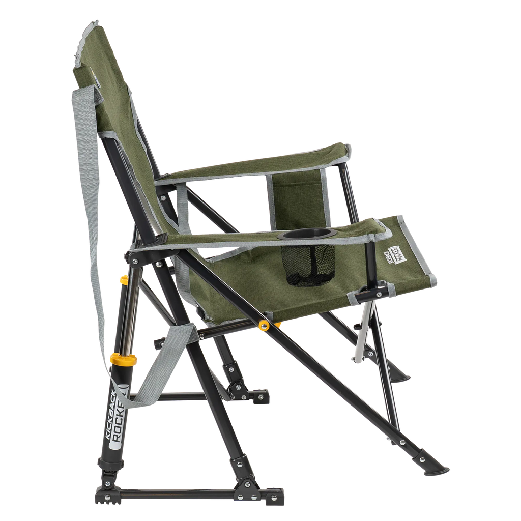 Premium All-Weather Kickback Rocker - Choice 345 - Freestyle Rocker Portable Outdoor Folding Chair Detail