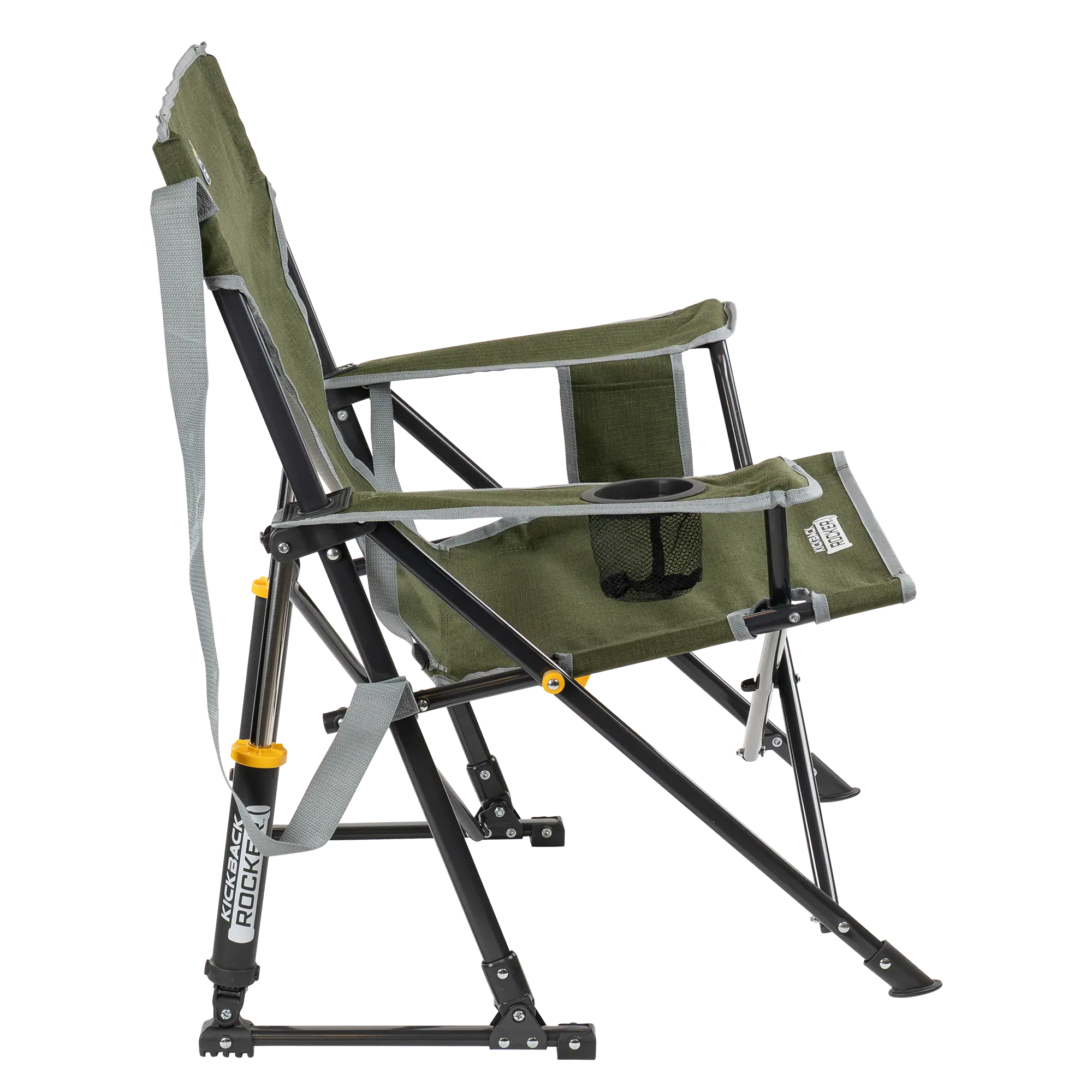 Premium All-Weather Kickback Rocker - Choice 345 - Freestyle Rocker Portable Outdoor Folding Chair Detail