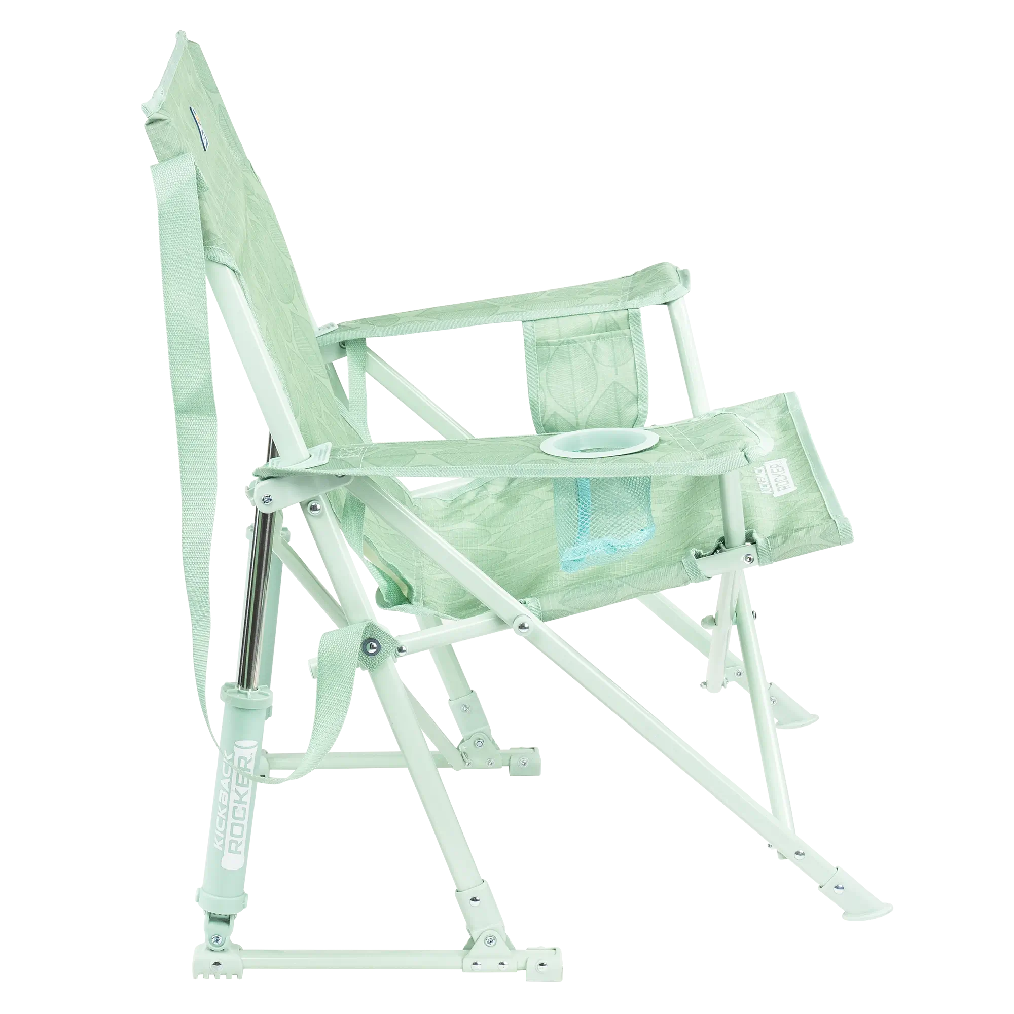 Premium All-Weather Kickback Rocker - Choice 345 - Freestyle Rocker Portable Outdoor Folding Chair Detail