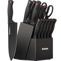 Classic Knife Set, Astercook 15 Pieces Knife Sets for Kitchen Collection