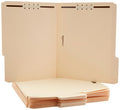 Smart Home Basics Manila File Folders with Fasteners for Organized Filing,