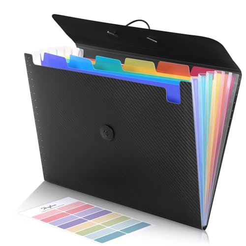 Classic SKYDUE Accordion File Organizer, Expanding File Folder with 7 Pockets, Essentials