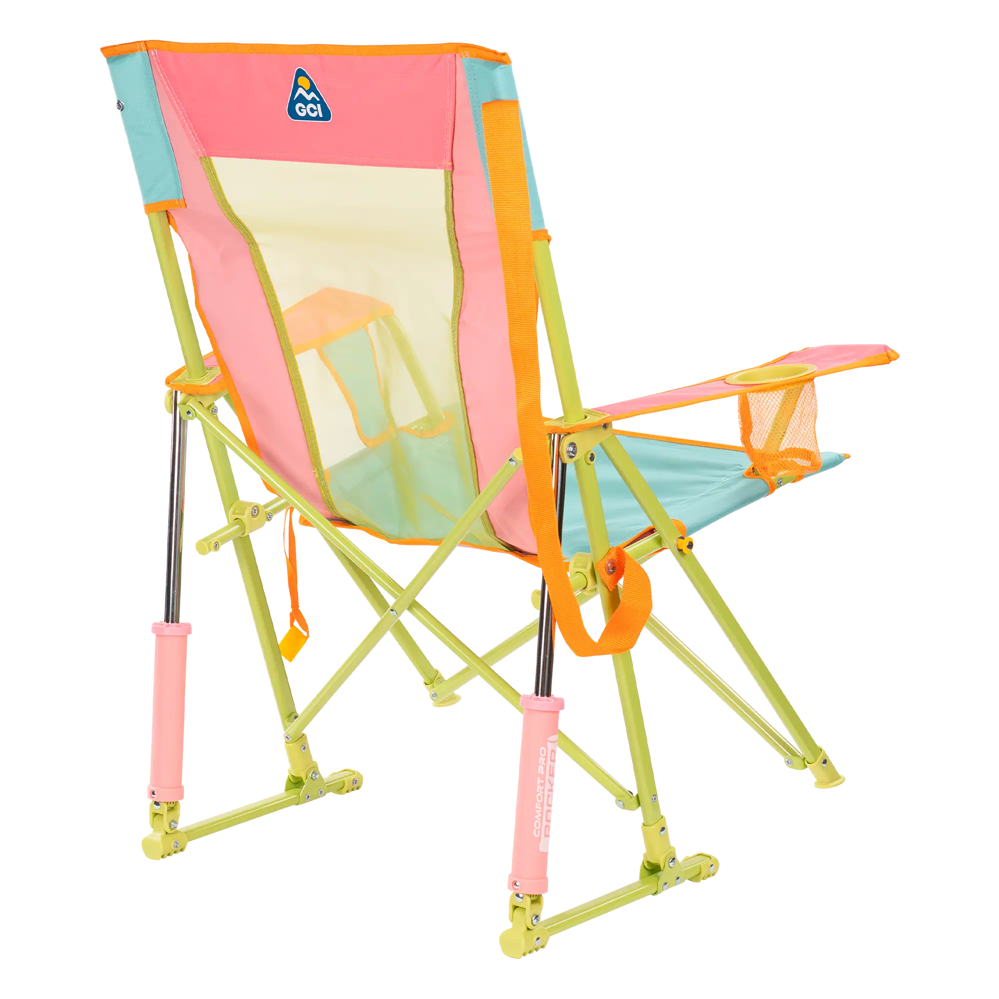 Luxury Camp Comfort Pro Rocker - Choice 375 - Patented Spring-Action Rocking Chair for Camping Detail