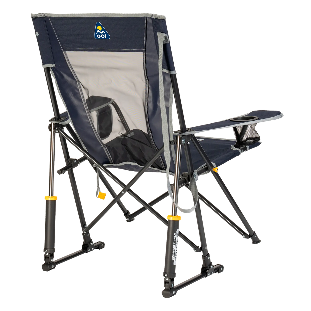 Luxury Camp Comfort Pro Rocker - Choice 375 - Patented Spring-Action Rocking Chair for Camping Detail