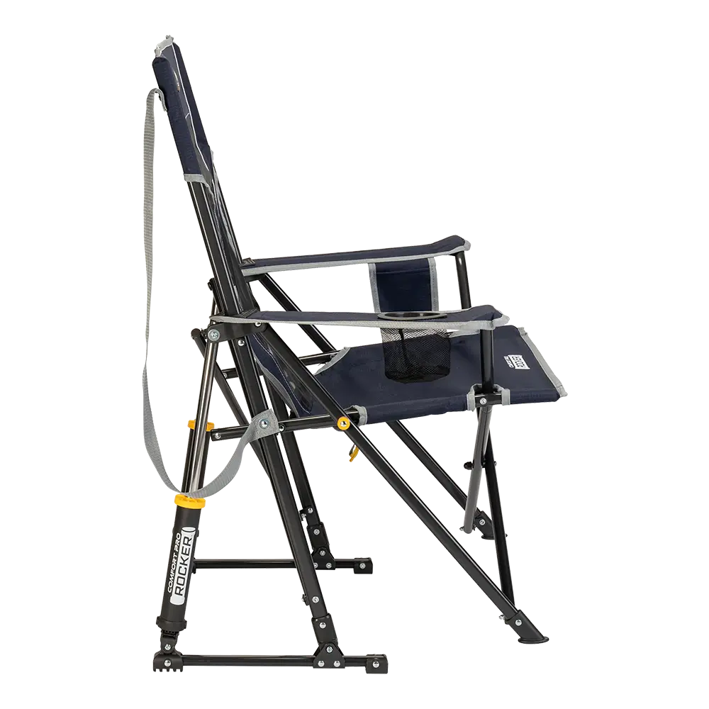 Luxury Camp Comfort Pro Rocker - Choice 375 - Patented Spring-Action Rocking Chair for Camping Detail
