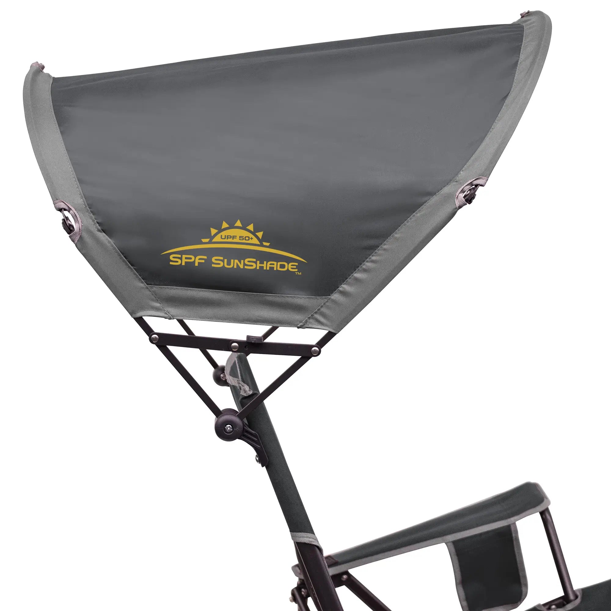 Patented Spring-Action SunShade Rocker - Choice 550 - Heavy-Duty Kickback Rocker with Beverage Holder Detail
