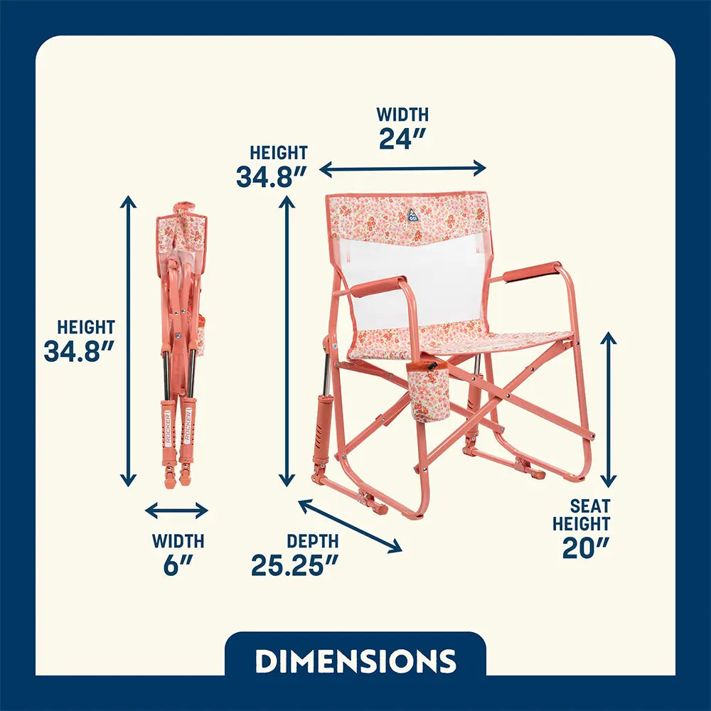 Heavy-Duty Freestyle Freestyle Rocker Elite - Choice 460 - Patented Spring-Action Rocking Chair for Camping Detail