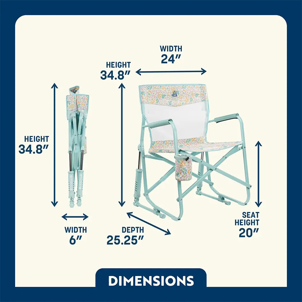 Heavy-Duty Freestyle Freestyle Rocker Elite - Choice 460 - Patented Spring-Action Rocking Chair for Camping Detail