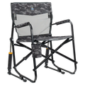 Heavy-Duty Freestyle Freestyle Rocker Elite - Choice 460 - Patented Spring-Action Rocking Chair for Camping - Cool Gray Camo