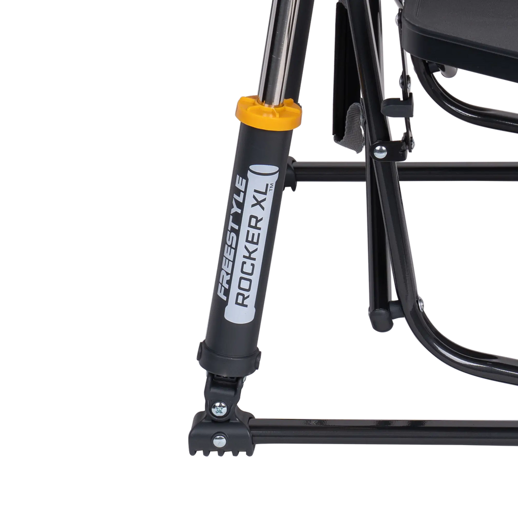 Luxury Camp Freestyle Rocker XL with Side Table - Choice 836 - Heavy-Duty Kickback Rocker with Beverage Holder Detail