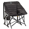 Heavy-Duty Freestyle Puff Rocker - Choice 731 - Patented Spring-Action Rocking Chair for Camping - Black