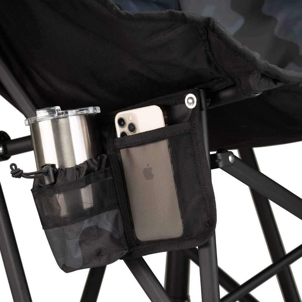 Heavy-Duty Freestyle Puff Rocker - Choice 731 - Patented Spring-Action Rocking Chair for Camping Detail