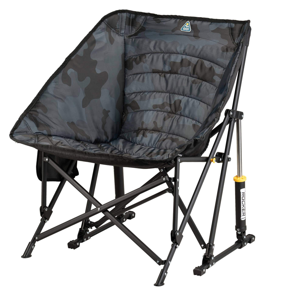 Heavy-Duty Freestyle Puff Rocker - Choice 731 - Patented Spring-Action Rocking Chair for Camping Detail