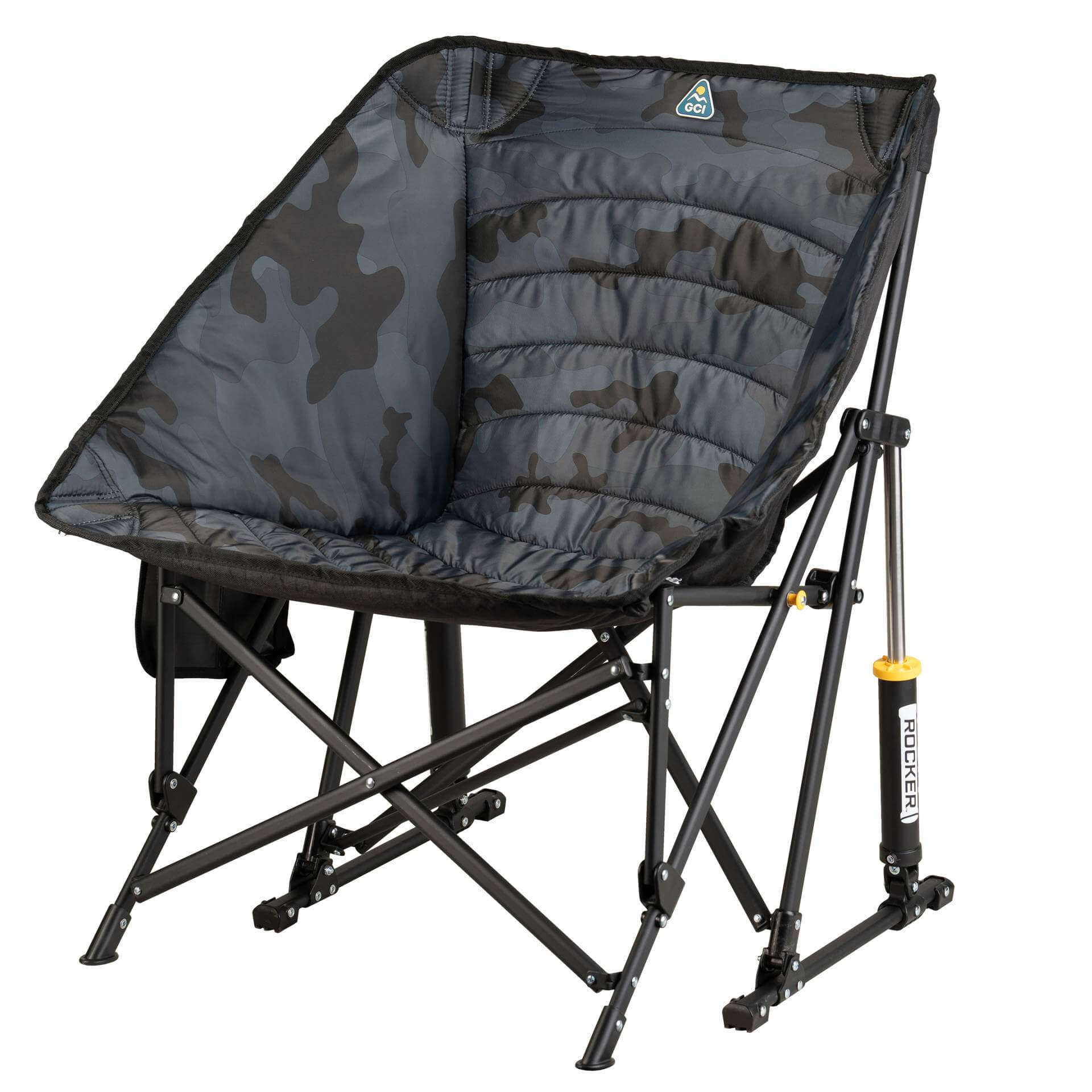 Heavy-Duty Freestyle Puff Rocker - Choice 731 - Patented Spring-Action Rocking Chair for Camping Detail