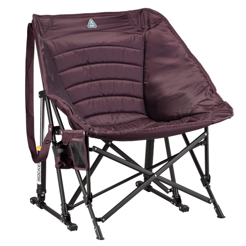 Heavy-Duty Freestyle Puff Rocker - Choice 731 - Patented Spring-Action Rocking Chair for Camping - Amethyst