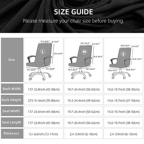 Eco-Friendly Water Resistant Stretch Computer Office Chair Cover with for Daily Use