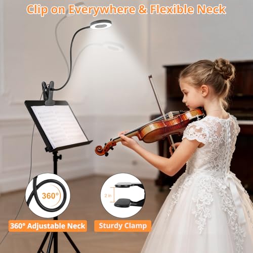 Smart Home Woputne Desk Lamp Clip Light, 10 Dimmable Brightness Essentials