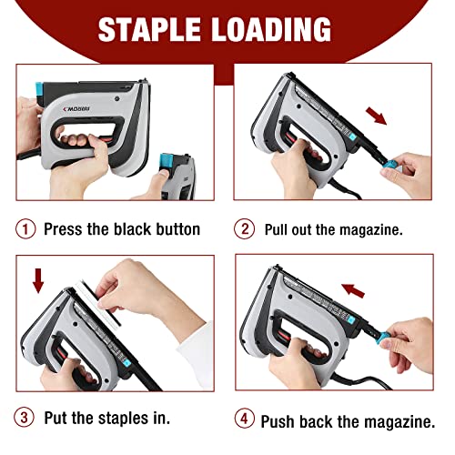 Modern Arrow Electric Staple Gun Kit, Corded Stapler with 3750 Pieces Set