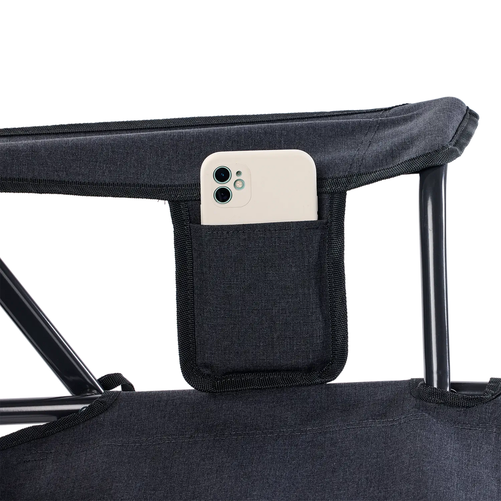 Luxury Camp Comfort Pro Rocker XL - Choice 107 - Heavy-Duty Kickback Rocker with Beverage Holder Detail