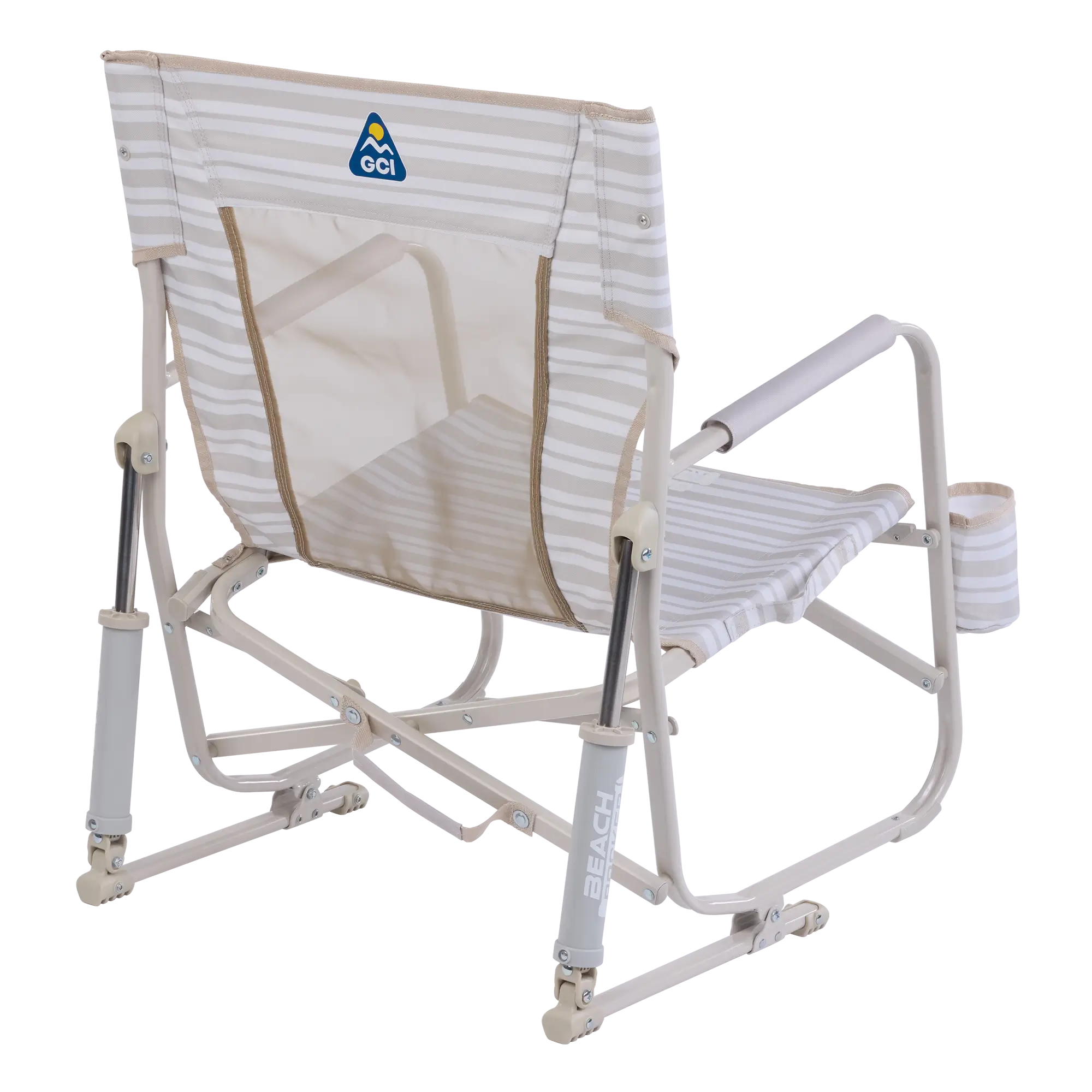 Patented Spring-Action Beach Rocker - Choice 712 - Freestyle Rocker Portable Outdoor Folding Chair Detail
