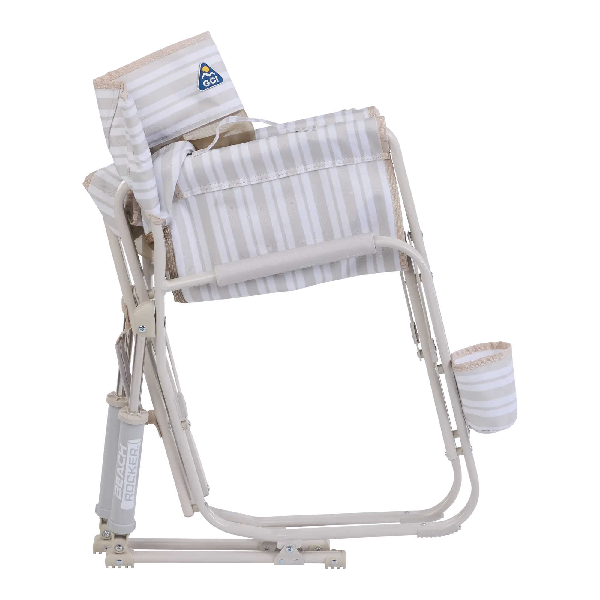 Patented Spring-Action Beach Rocker - Choice 712 - Freestyle Rocker Portable Outdoor Folding Chair Detail