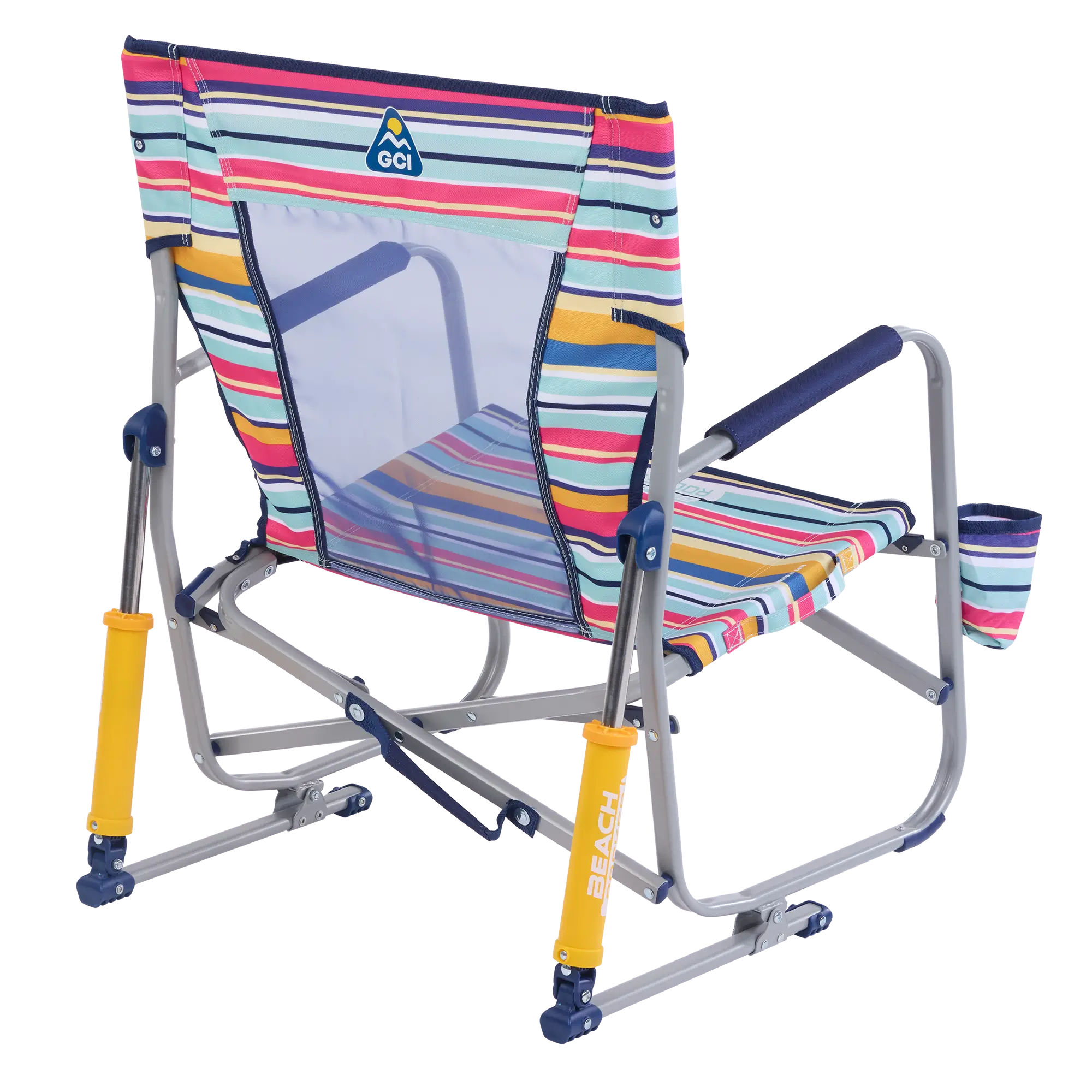 Patented Spring-Action Beach Rocker - Choice 712 - Freestyle Rocker Portable Outdoor Folding Chair Detail